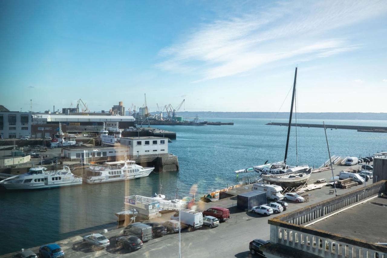 Le Barracuda & Spa, Centre Port, Pieds Dans L'Eau, Vue Mer Brest Esterno foto